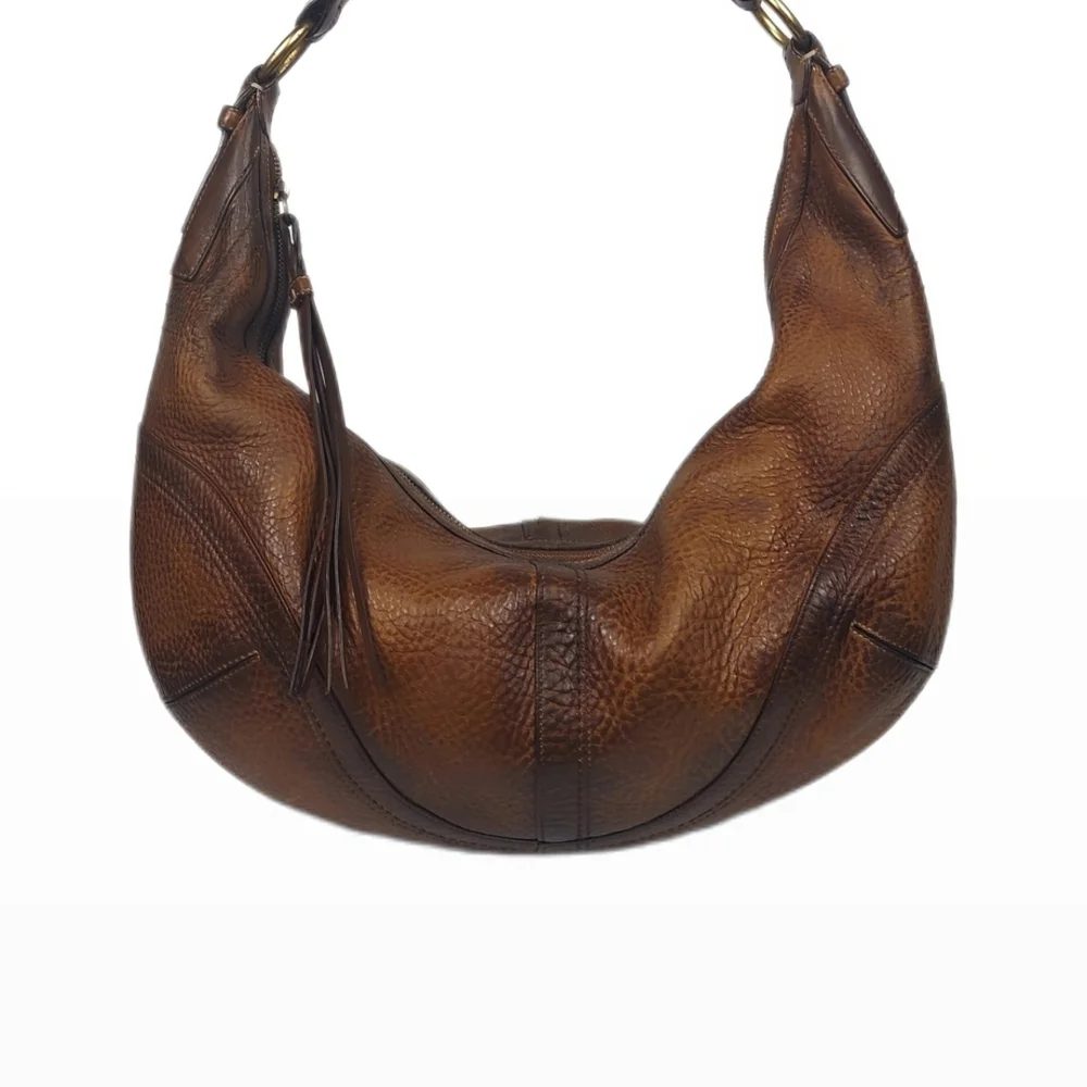 STUNNING! XL COACH ERGO SOHO LEATHER HOBO w/BRAIDED HANDLE - Picture 2 of 6